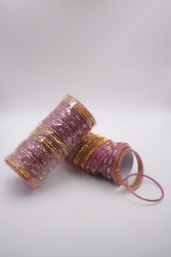 Pink Gold Bangle Set