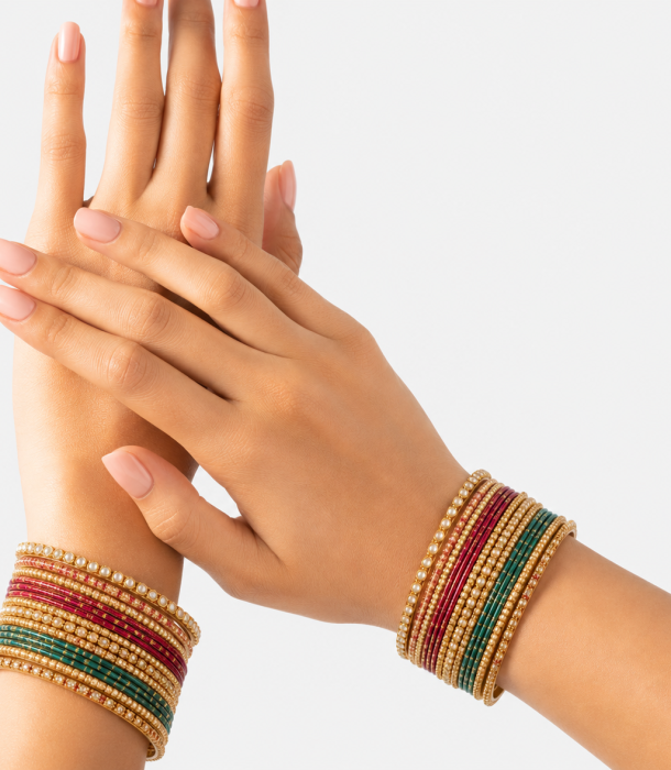 Bangle in both hand